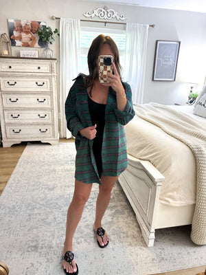 Everything I Wanted Distressed Plaid Top