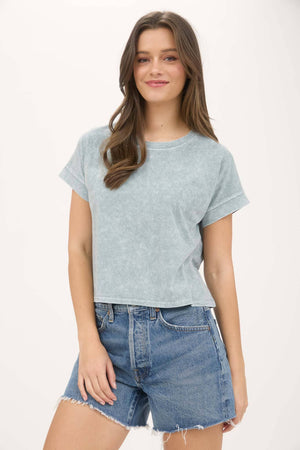 Britt Drop Shoulder Top - White