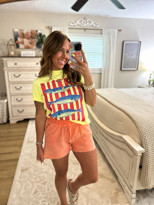 Sardine Stripes Comfort Colors Tee