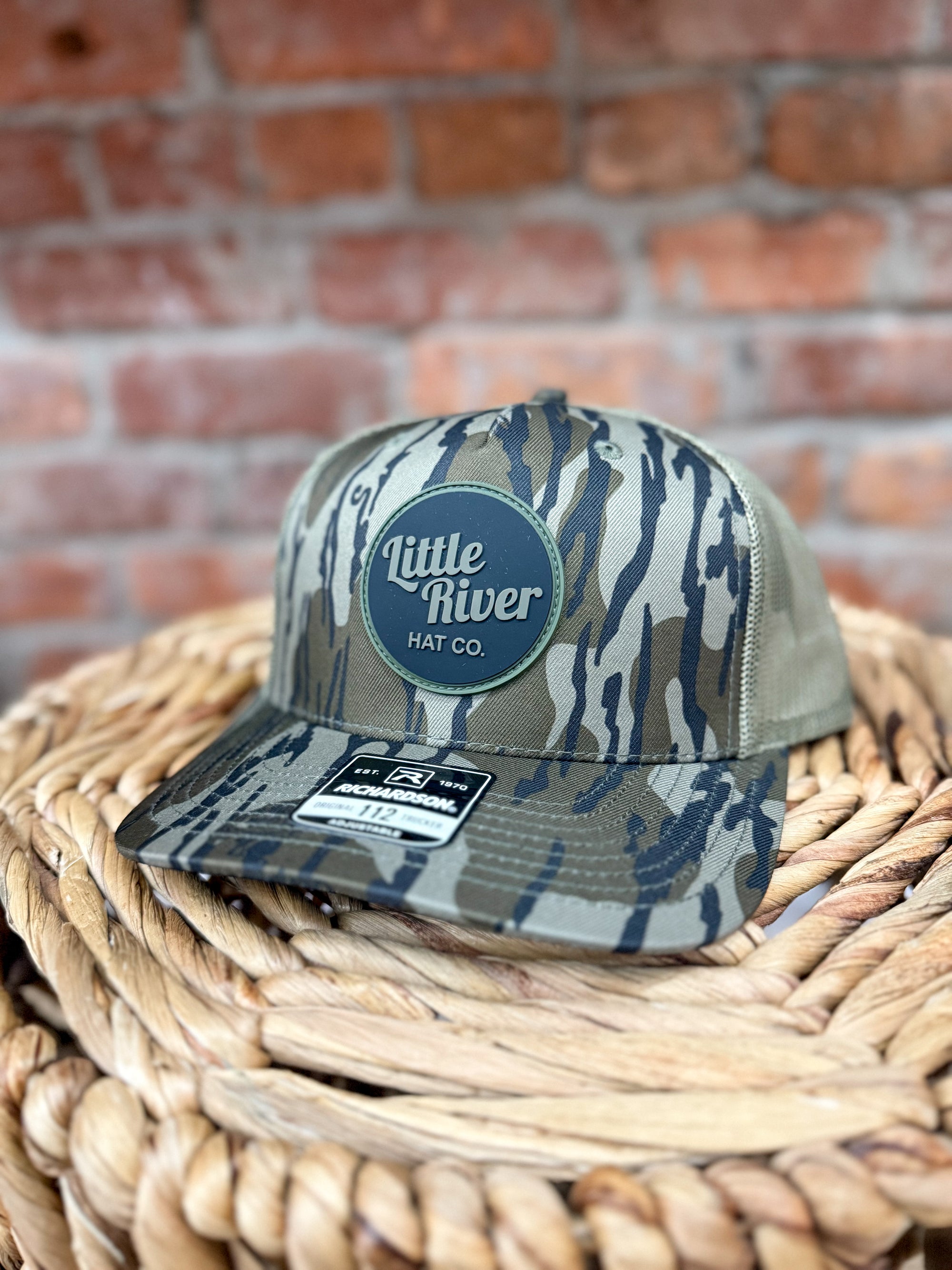 Little River Bottomland Camo Rubber Patch Hat