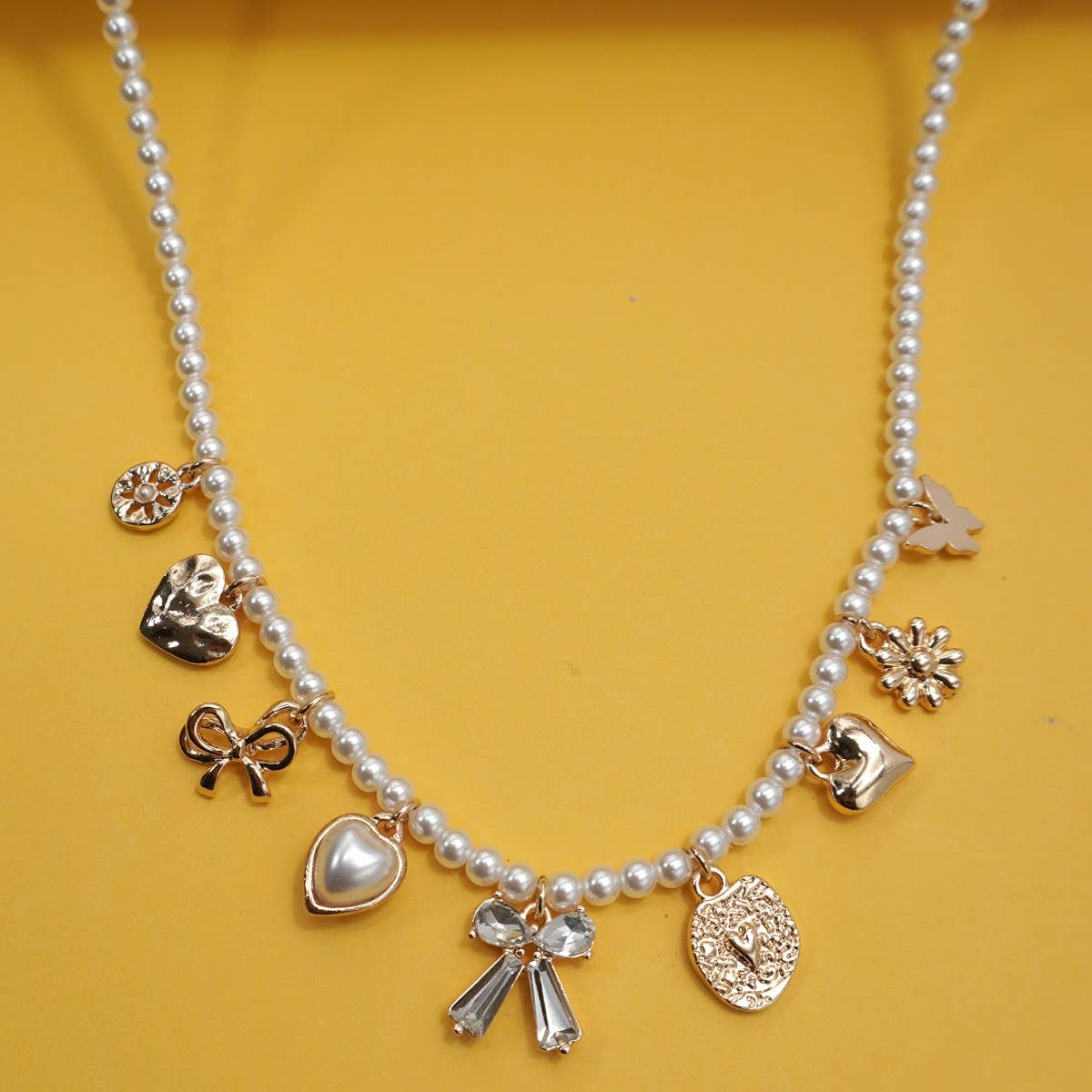 Love Me Like This Pearl Charm Necklace