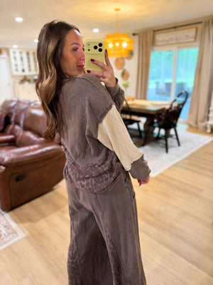 Sylvie Leopard Knit Sweater Top