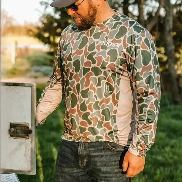 Roost Dry-Fit Pocketed Long Sleeve Tee - Adult