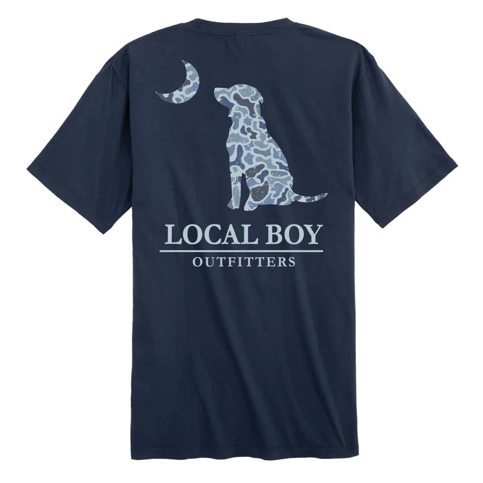 Local Boy Distressed LCF Cobalt Dog & Moon Tee