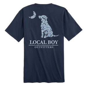 Local Boy Distressed LCF Cobalt Dog & Moon Tee