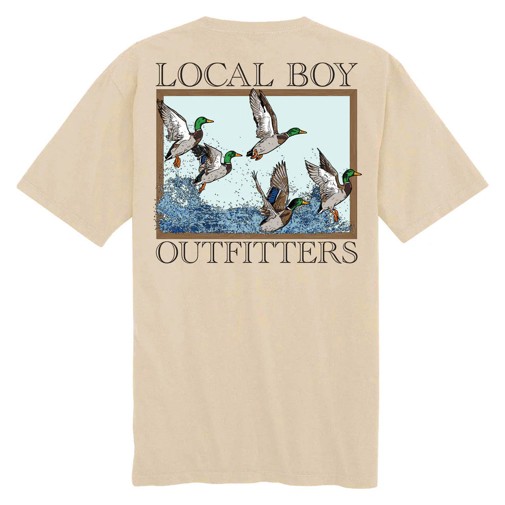 Local Boy Mallard Flock Tee - Latte