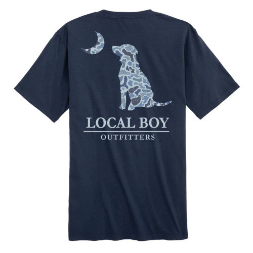 Local Boy Youth Distressed LCF Cobalt Dog & Moon SS Tee