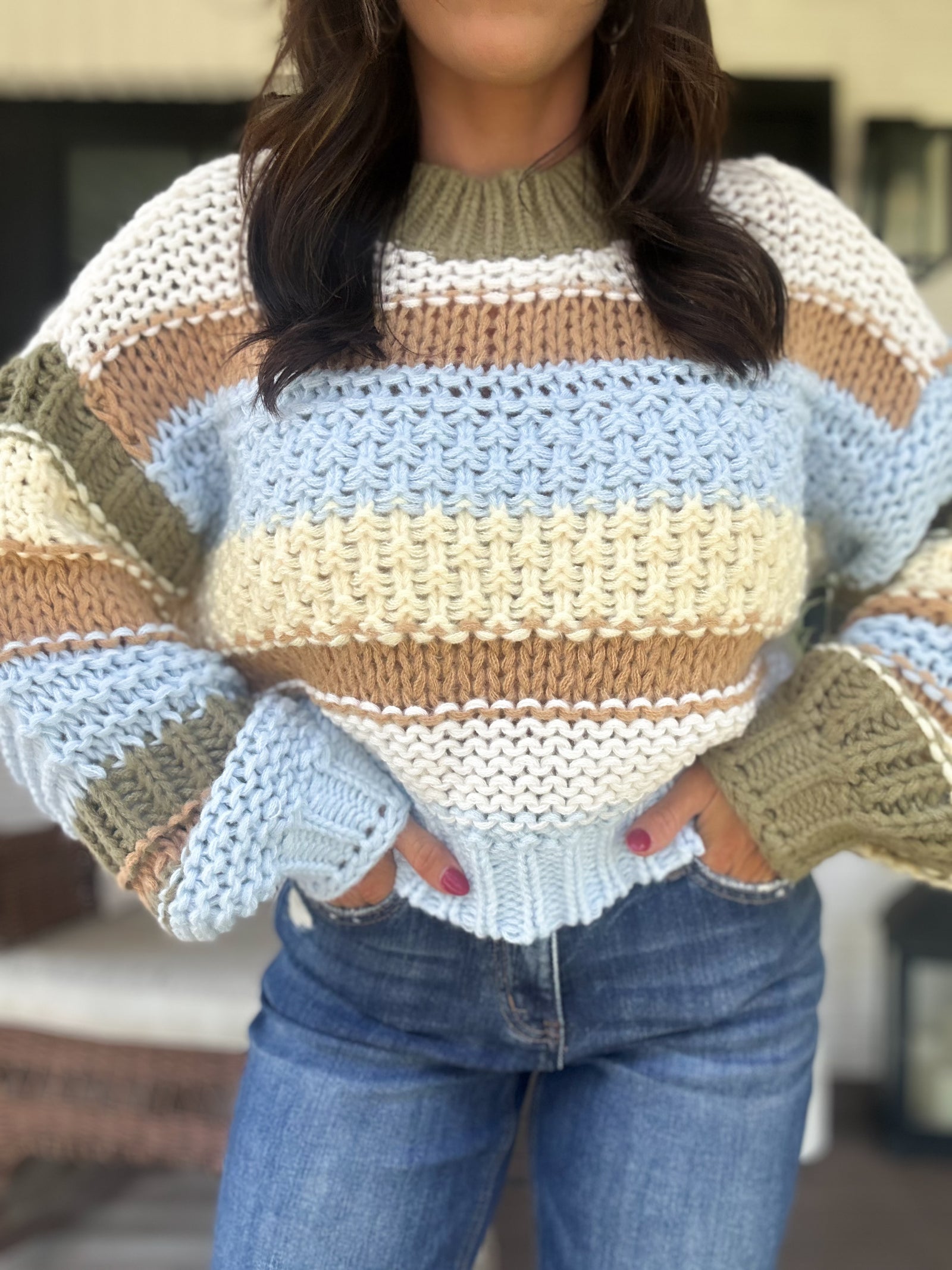 Juliette Multi Striped Sweater