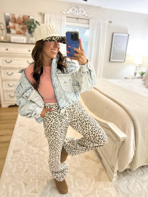 Izzy Lace Denim Quilted Jacket