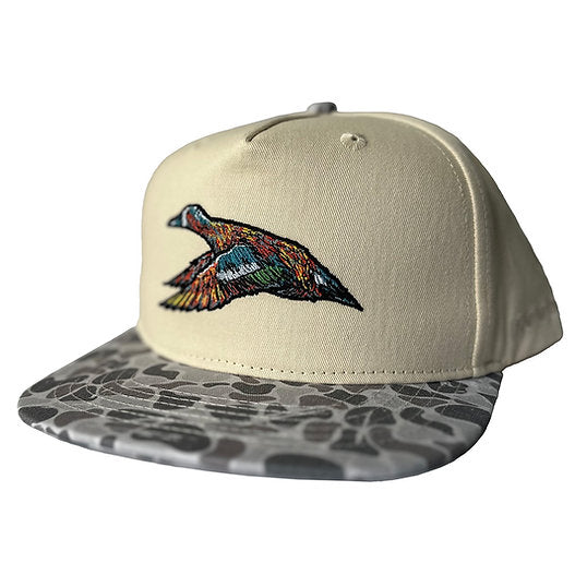 Youth Roost Mottled Canvas Marsh Camo Bill Hat
