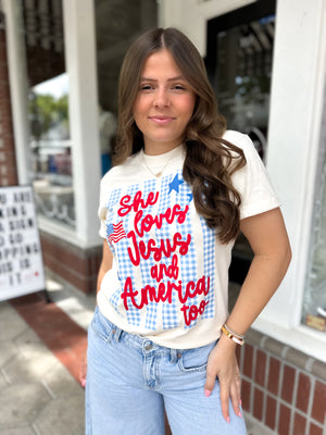 Jesus & America Comfort Colors Tee