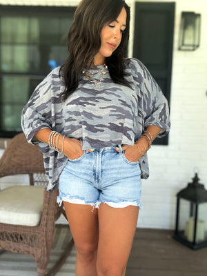 Steady Heart Camo Top