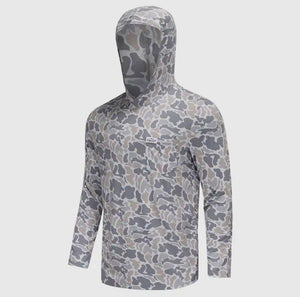 Honey Hole Performance Hoodie - Smoke Camo