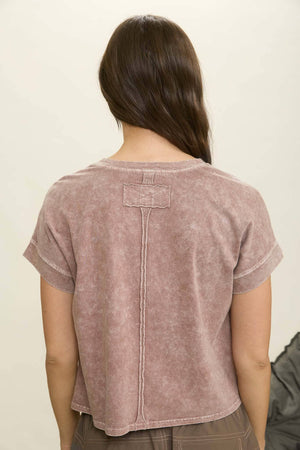 Britt Drop Shoulder Top - White