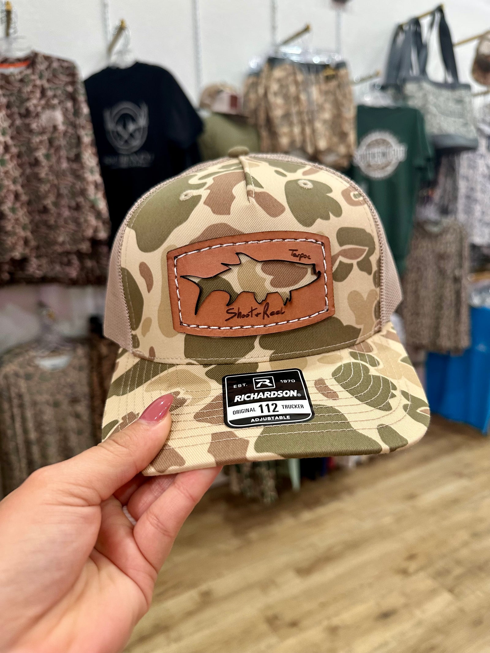 Duck Camo Tarpon Patch Men's Hat - Harvest