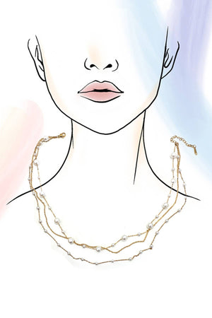 Golden Pearls Necklace