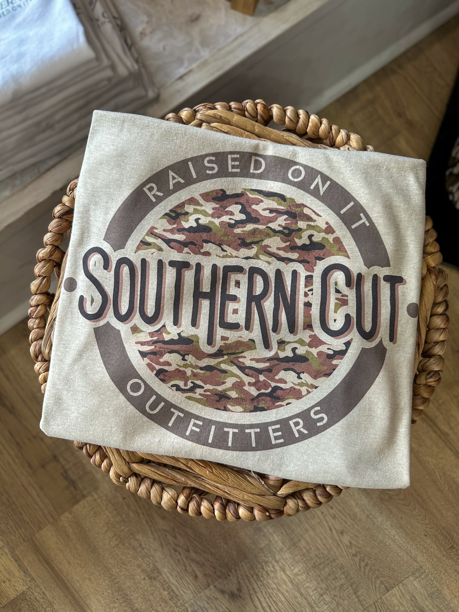 Raised On It Southern Cut Perfect Fit Tee - Cream