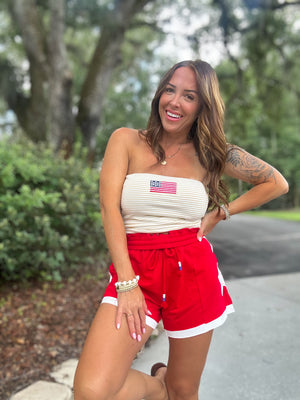Darling Babe Stars and Stripes Tube Top
