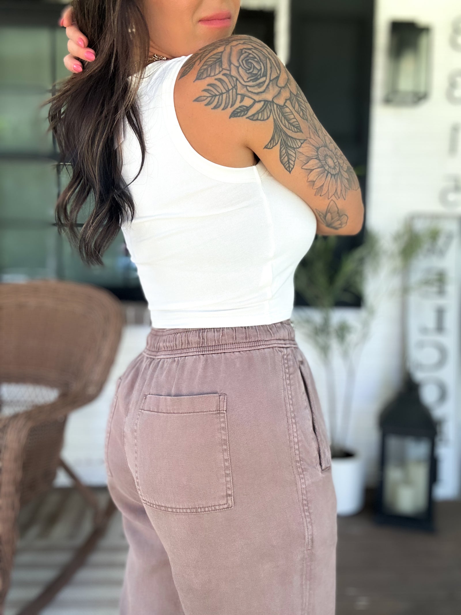 Jaden Tapered Pants -Cocoa