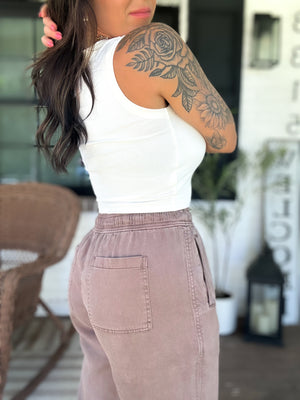 Jaden Tapered Pants -Cocoa