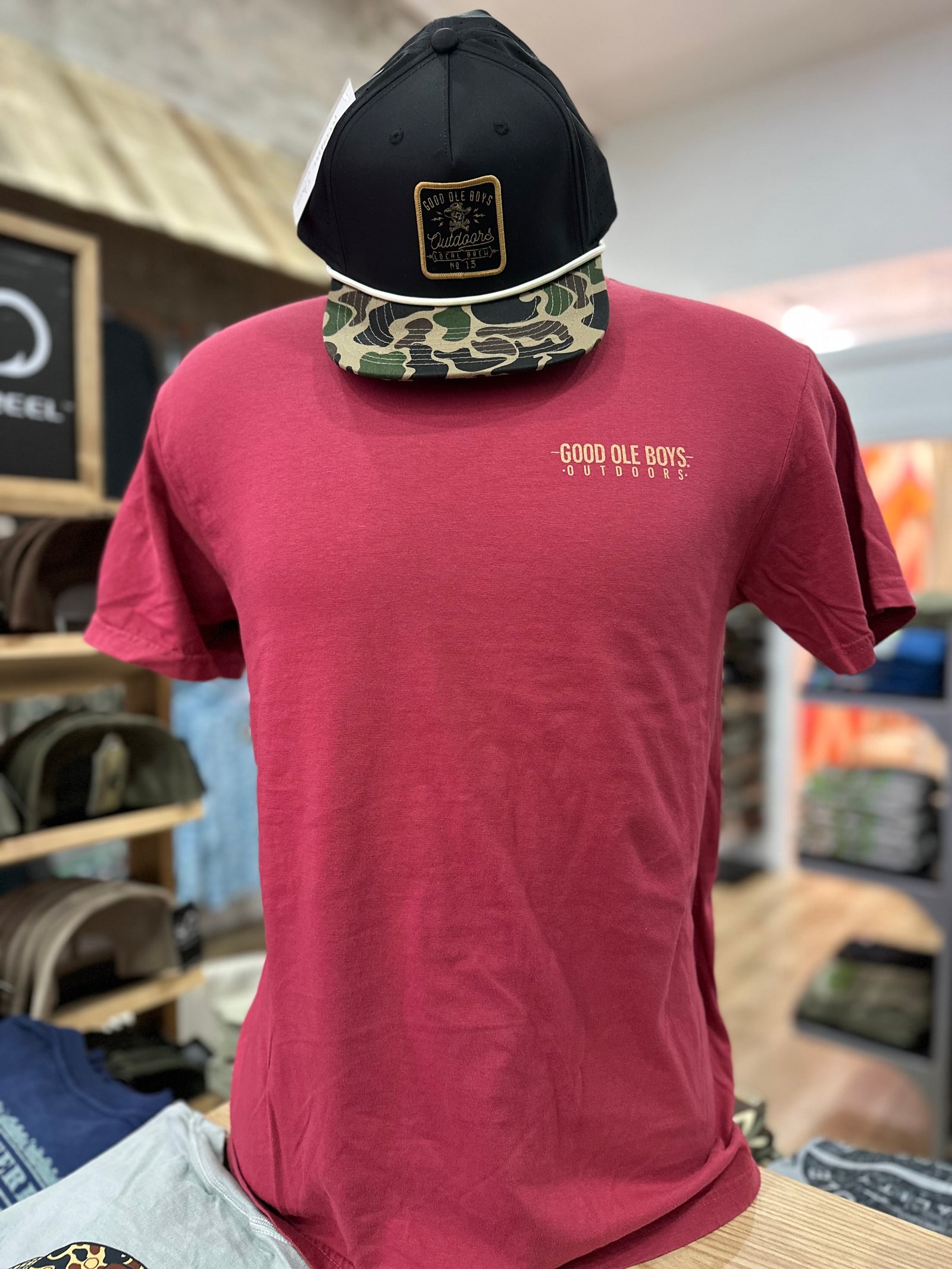 GOB Cowboy Skull Tee - Maroon