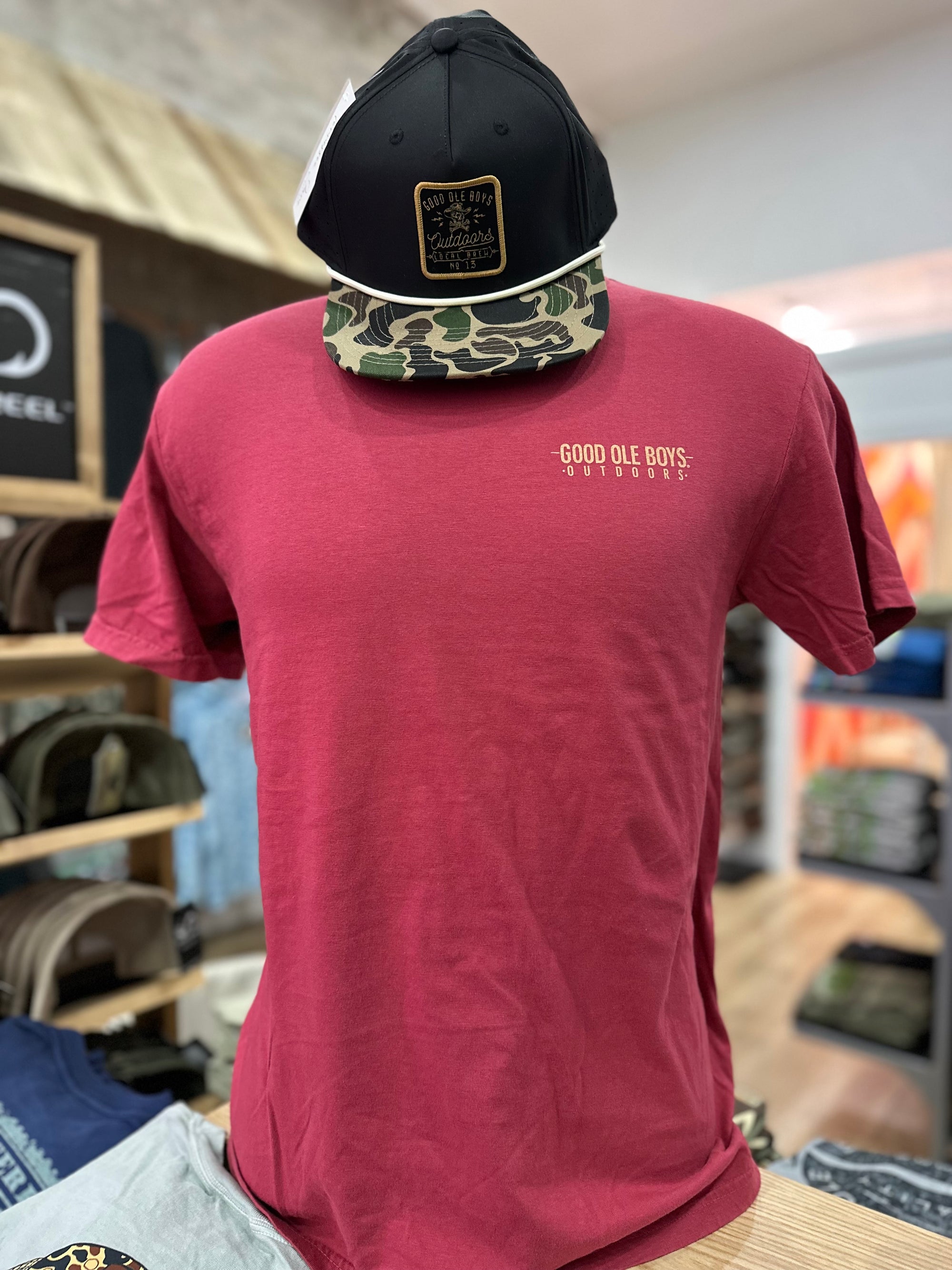 GOB Cowboy Skull Tee - Maroon