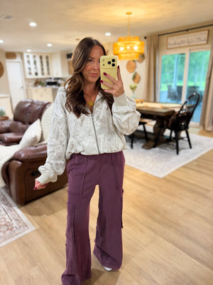 Anna Dark Cherry Lounge Pants