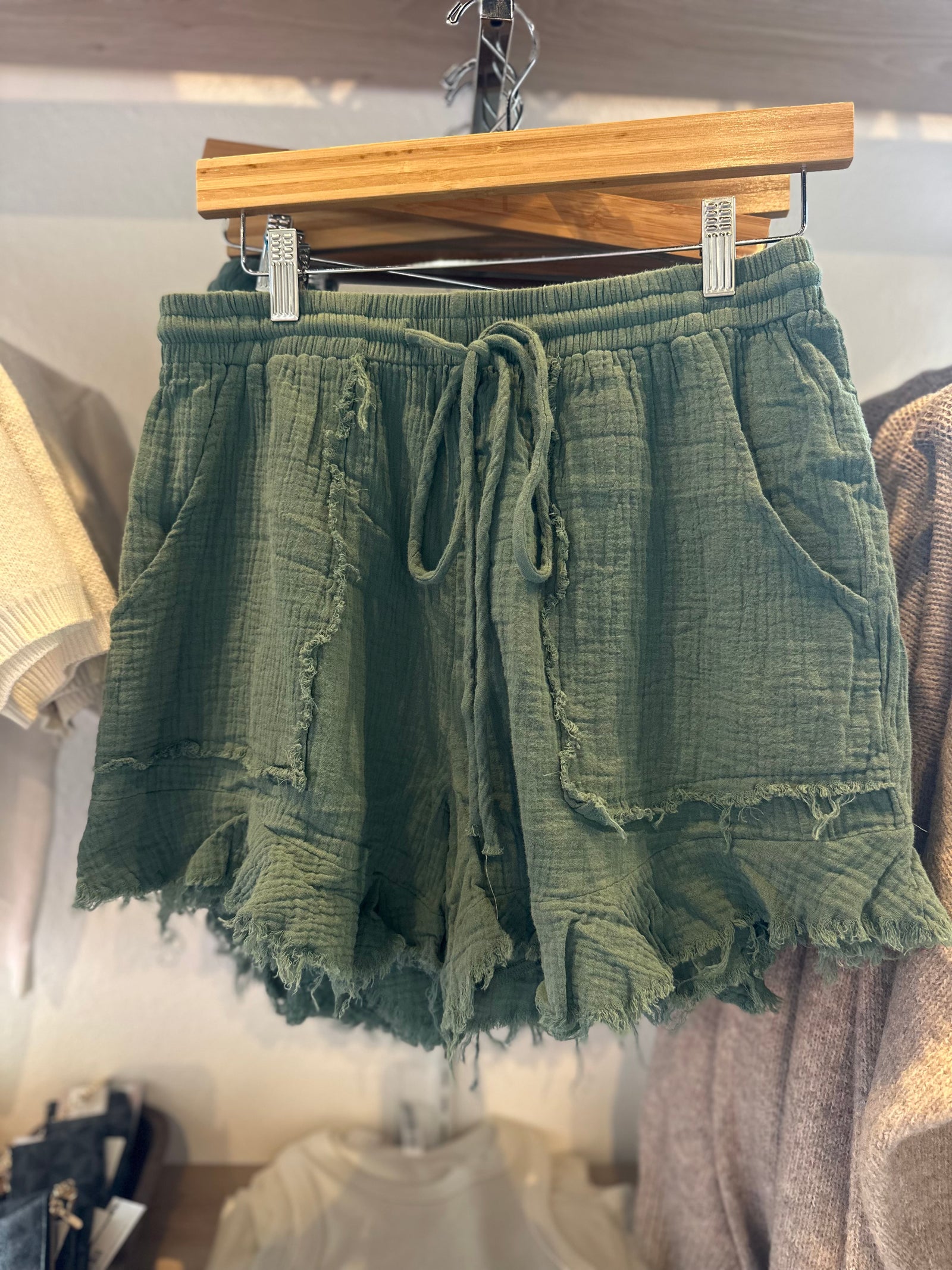 Savannah Vintage Washed Linen Shorts