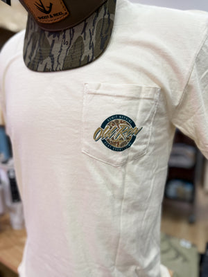 Old Row - 80s Camo Circle Pocket Tee - Ivory