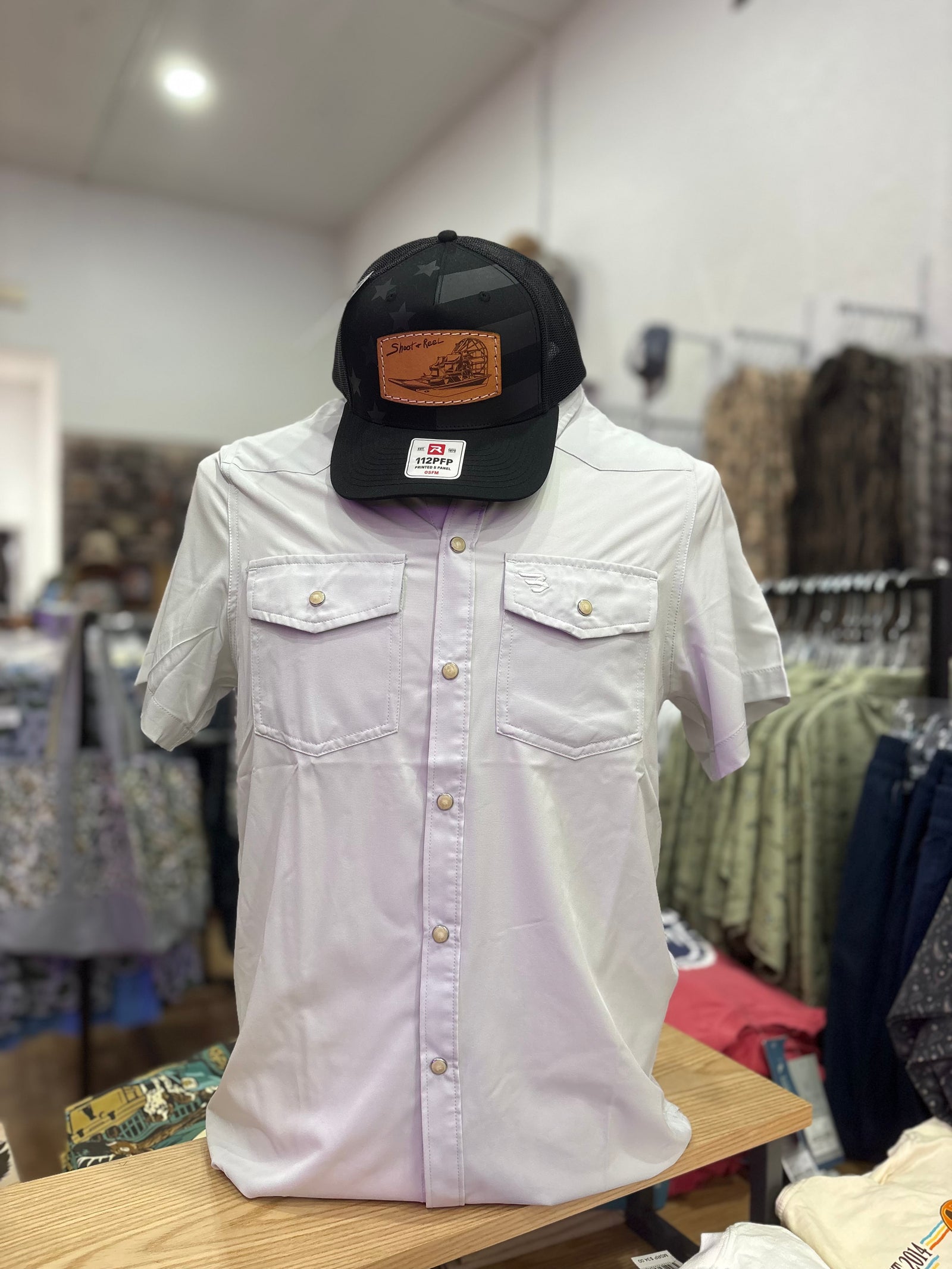 Burlebo Performance Western Shirt - Light Gray
