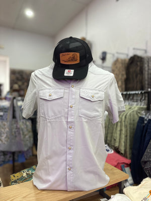 Burlebo Performance Western Shirt - Light Gray