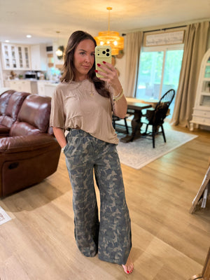 Crosby Boyfriend Pocket Tee - Taupe