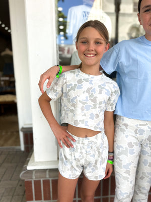 Youth Local Girl Vista Shorts - Saltwater Camo