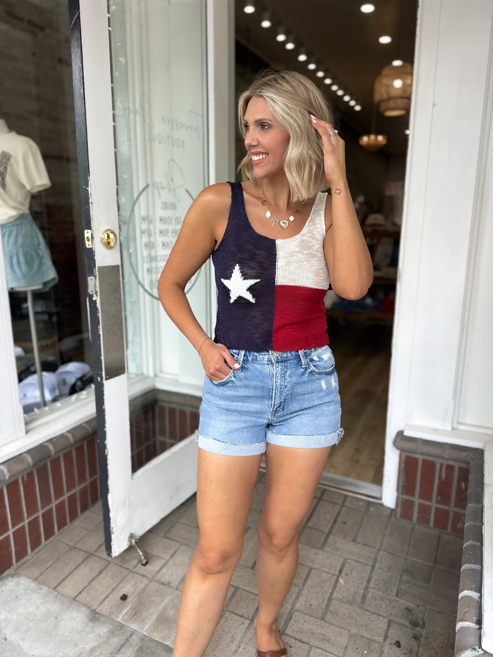 Heart Of Texas Knit Tank Top