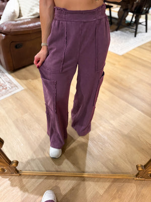 Anna Dark Cherry Lounge Pants