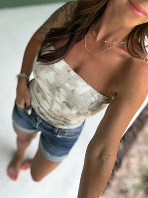 Bronwyn Bottomland Camo Tube Top - White Camo