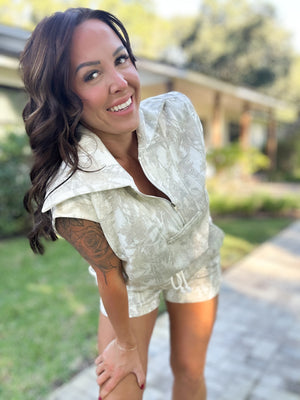 Vivian Vintage Camo Two Piece Set