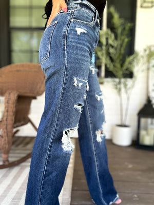 Heather High Rise Rigid Vintage Flare