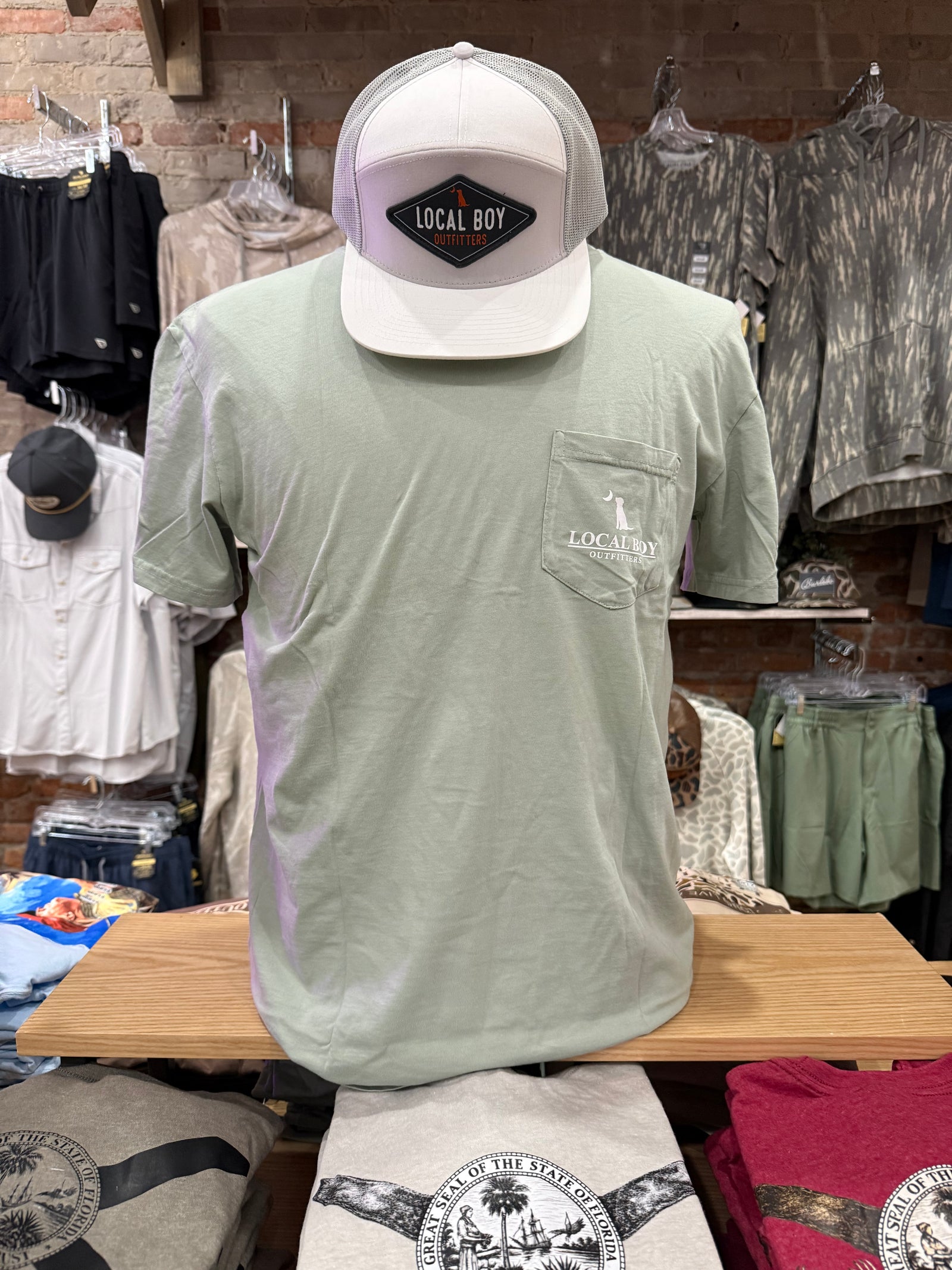 Local Boy Stag Profile Tee - Bay