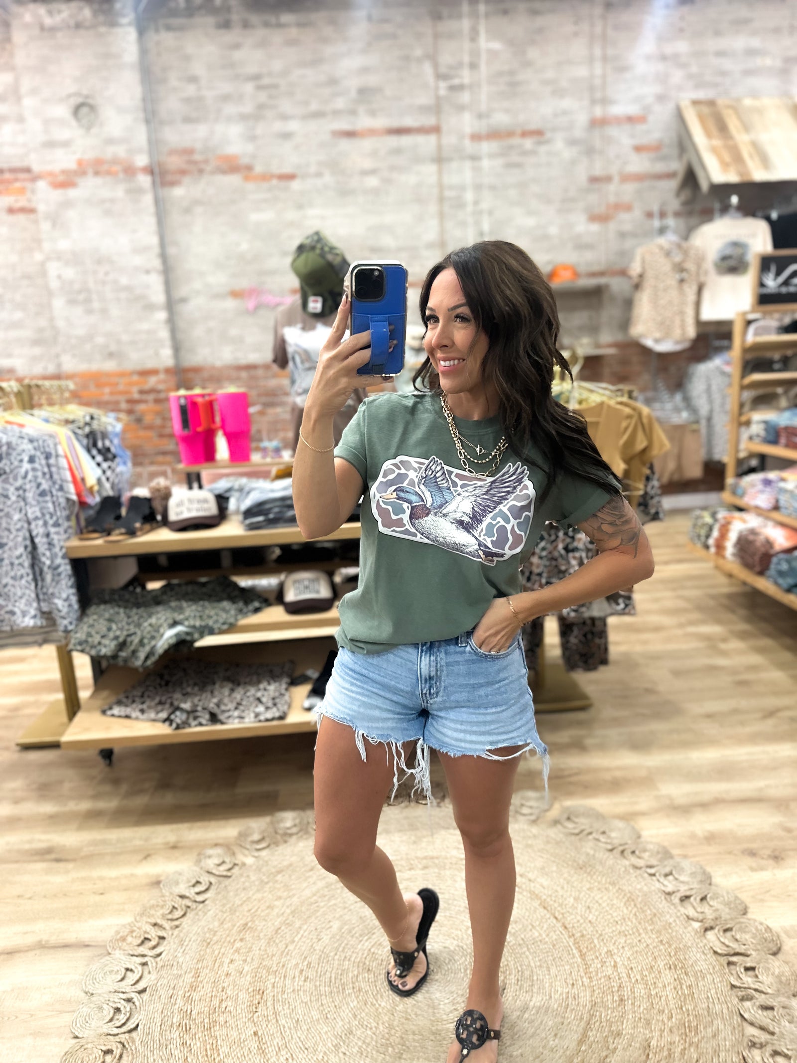 Hunter Green Mallard Comfort Colors Tee