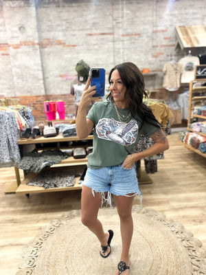 Hunter Green Mallard Comfort Colors Tee