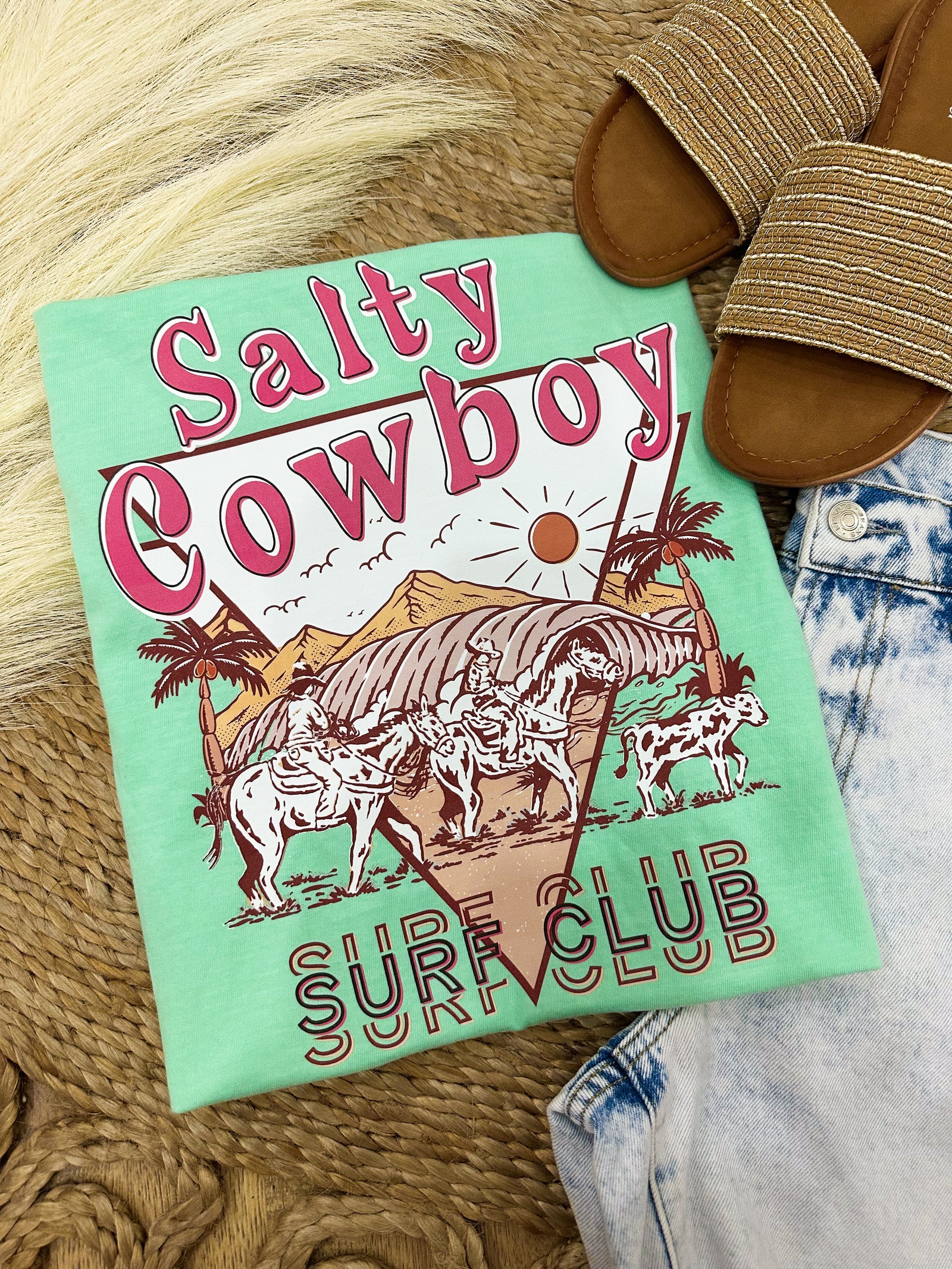 Salty Cowboy Comfort Colors Tee