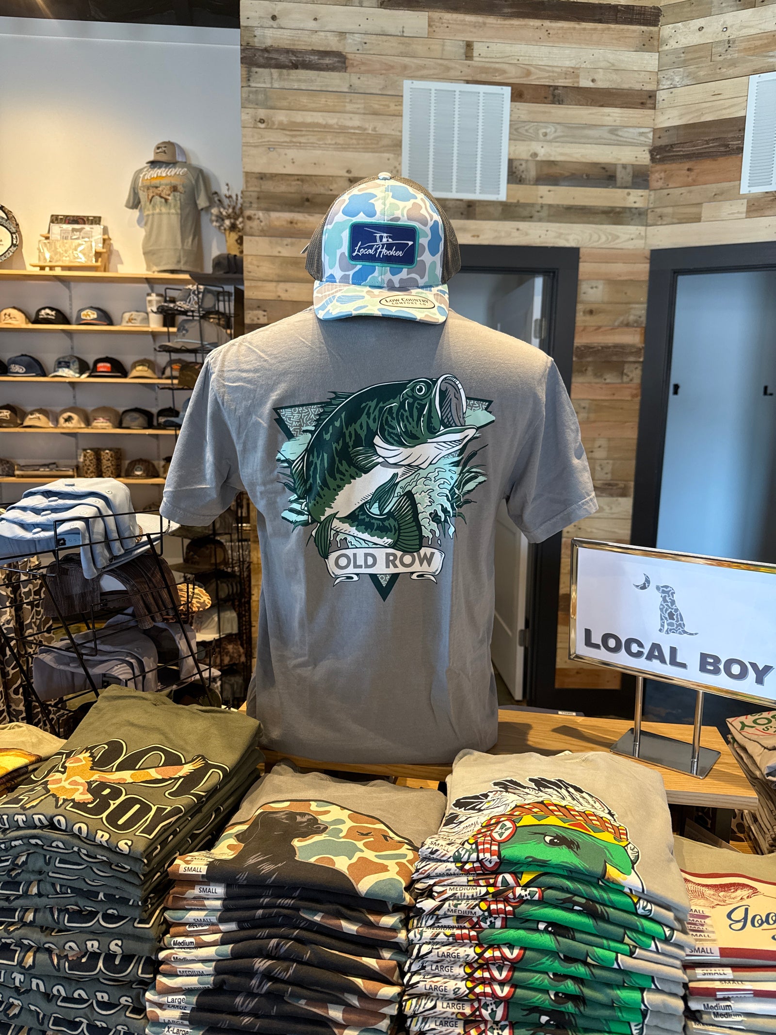 Old Row Outdoors Bass Triangle Pocket Tee