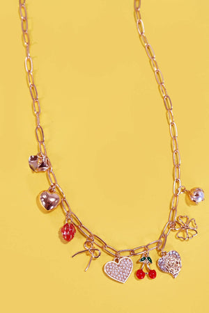 Mia Cherry Charm Necklace