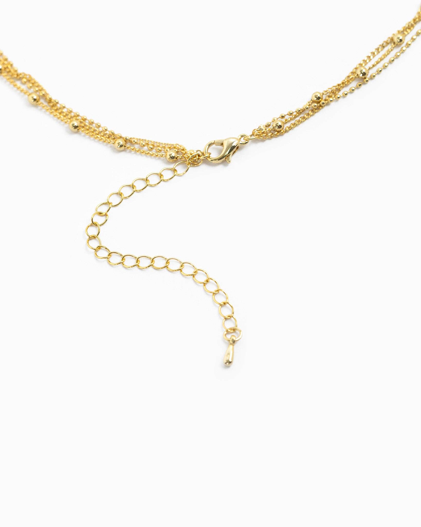 Triple Layered Pearl Cross Necklace - Tennessee Jane