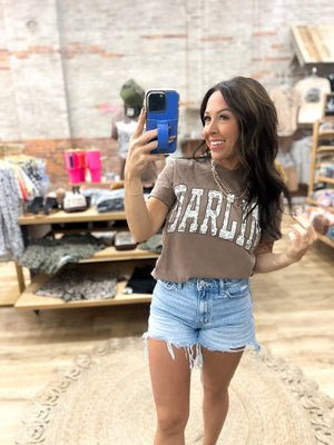 Camo Darlin' Comfort Color Tee - Brown