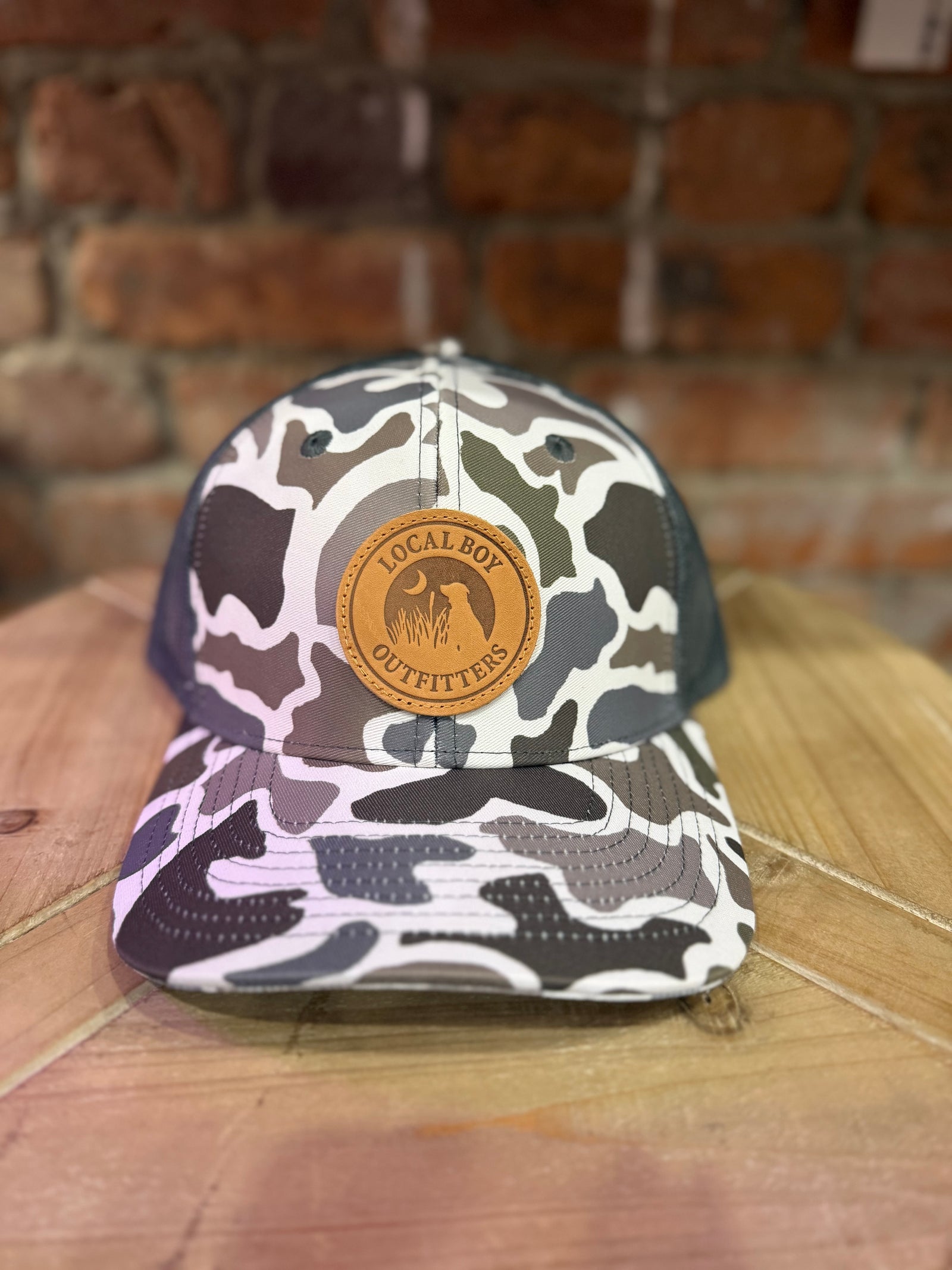 Local Boy Leather Patch Trucker Hat