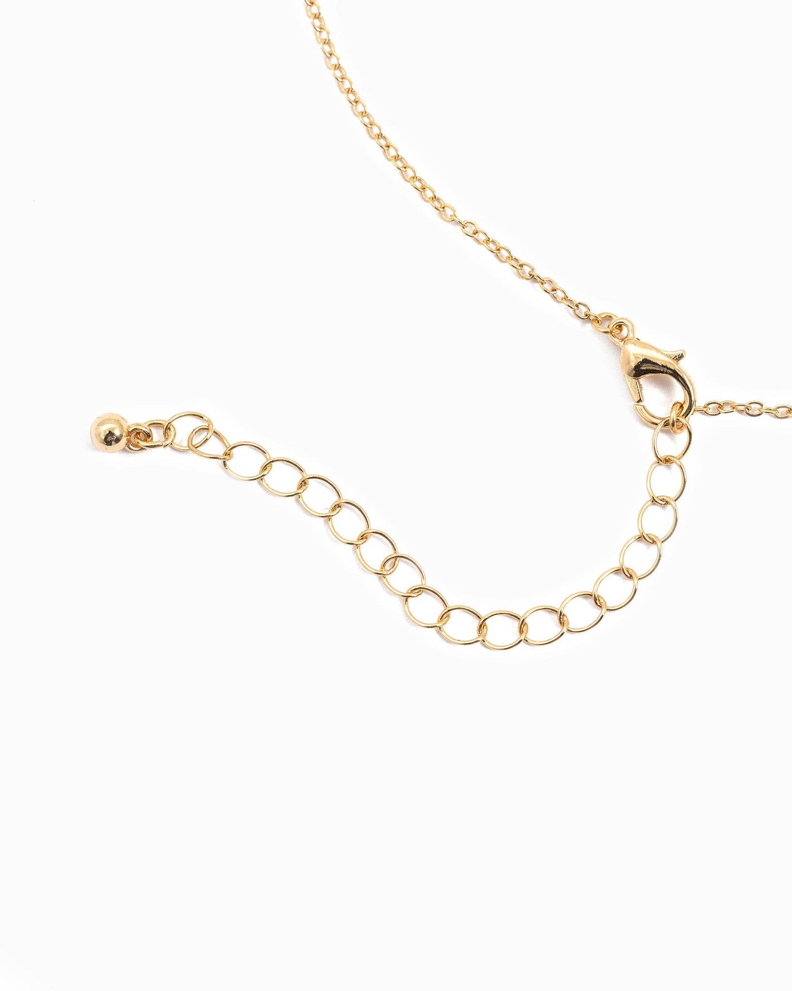 Double Sea Life Sardine Necklace - Gold