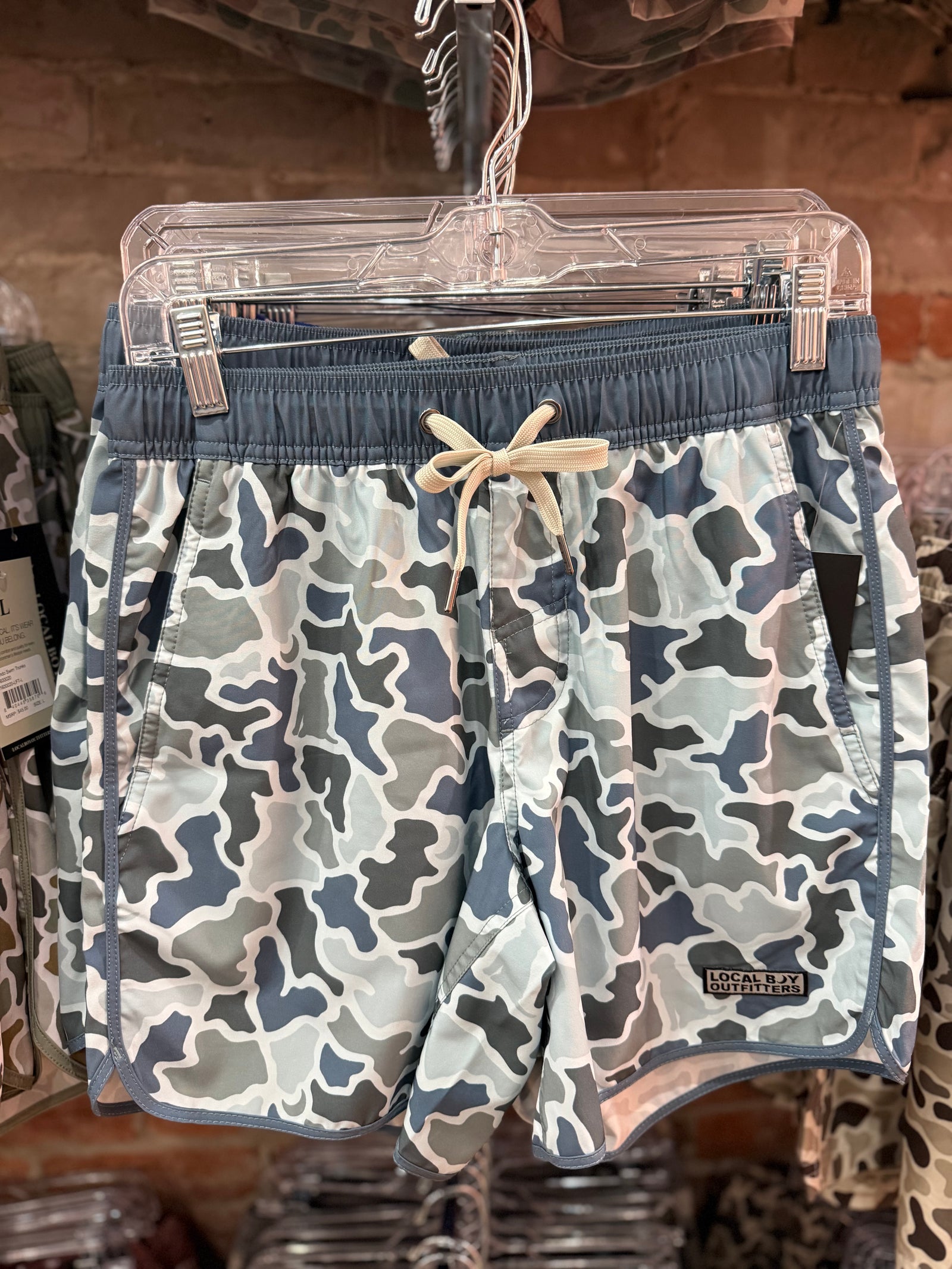 Local Boy Wando Swim Trunks - Blue Dog & Moon Camo