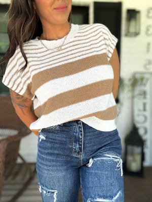 Chloe Striped Knit Top